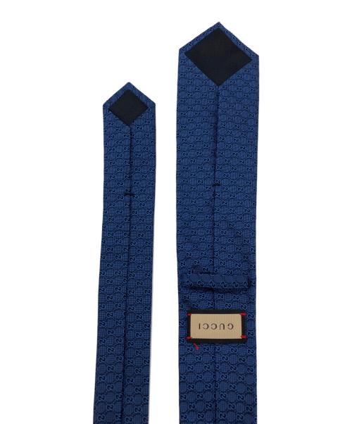 GUCCI（グッチ）GUCCI (グッチ) GG柄ネクタイ ネイビー サイズ:不明の古着・服飾アイテム