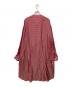 COMME des GARCONS HOMME PLUS (コムデギャルソンオムプリュス) チェックロングフリルシャツ レッド サイズ:M：18000円