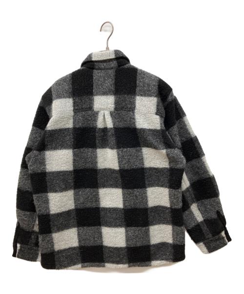 UNITED ARROWS（ユナイテッドアローズ）UNITED ARROWS (ユナイテッドアローズ) バッファローチェック オーバーシャツ ブラック サイズ:Ｌの古着・服飾アイテム