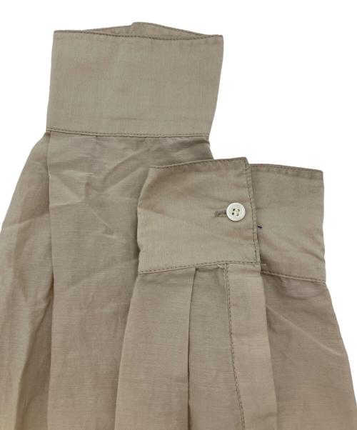 Spick and Span（スピック＆スパン）Spick and Span (スピック＆スパン) コットンシルクティアードフリルスリーブブラウス ベージュ サイズ:Freeの古着・服飾アイテム
