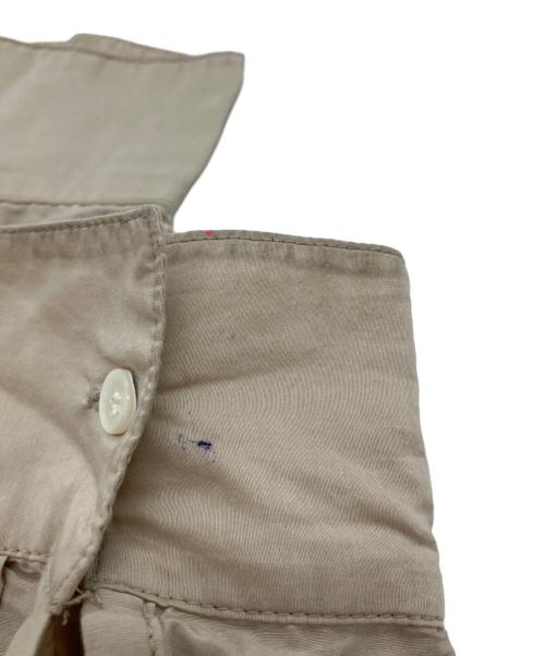 Spick and Span（スピック＆スパン）Spick and Span (スピック＆スパン) コットンシルクティアードフリルスリーブブラウス ベージュ サイズ:Freeの古着・服飾アイテム