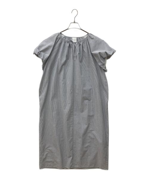 Spick and Span（スピック＆スパン）Spick and Span (スピック＆スパン) サッカーパフスリーブワンピース スカイブルー サイズ:36の古着・服飾アイテム