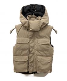 CANADA GOOSE（カナダグース）の古着「HUDSON/ハドソン ダウンベスト」｜ベージュ