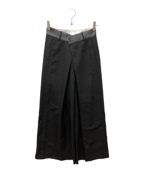 STUDIOUS（ステュディオス）STUDIOUS (ステュディオス) Leather Belted Trousers ブラック サイズ:1の古着・服飾アイテム