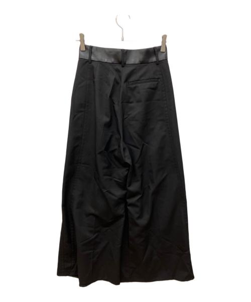 STUDIOUS（ステュディオス）STUDIOUS (ステュディオス) Leather Belted Trousers ブラック サイズ:1の古着・服飾アイテム