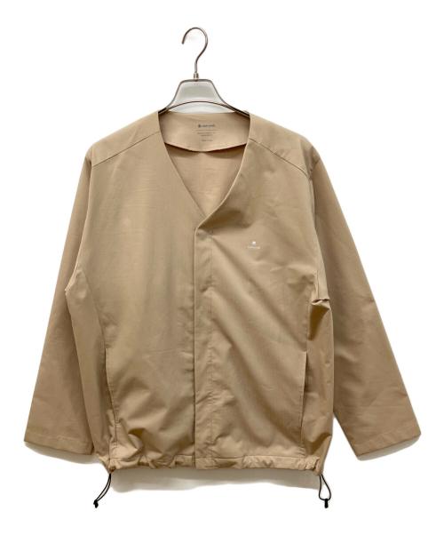 Snow peak（スノーピーク）snow peak (スノーピーク) BEAUTY&YOUTH (ビューティーアンドユース) 別注 ポリエステル ジャケット ベージュ サイズ:Ｌの古着・服飾アイテム