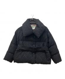 HER LIP TO（ハーリップトゥ）の古着「Lace Shell Belted Down Jacket」｜ブラック