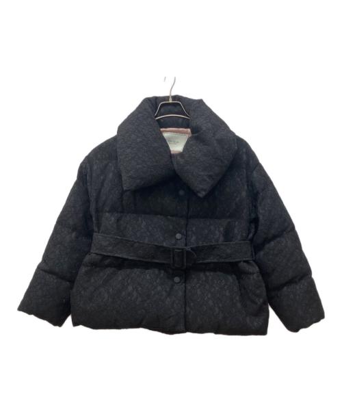 HER LIP TO（ハーリップトゥ）HER LIP TO (ハーリップトゥ) Lace Shell Belted Down Jacket ブラック サイズ:Ｓの古着・服飾アイテム