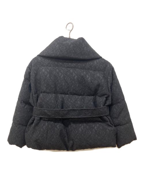 HER LIP TO（ハーリップトゥ）HER LIP TO (ハーリップトゥ) Lace Shell Belted Down Jacket ブラック サイズ:Ｓの古着・服飾アイテム