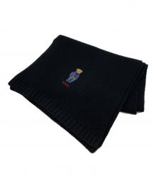 POLO RALPH LAUREN（ポロ・ラルフローレン）の古着「ソリッド デニム ベア スカーフ」｜ブラック