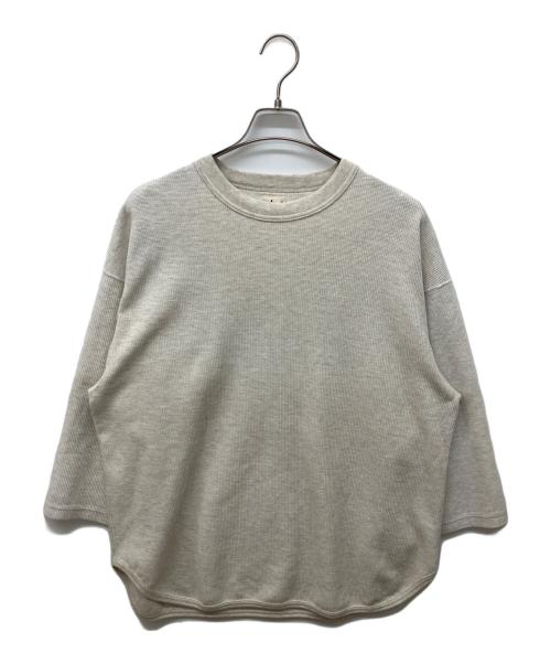 blurhms ROOTSTOCK（ブラームスルーツストック）blurhms ROOTSTOCK (ブラームスルーツストック) Rough&Smooth Thermal Baseball Tee グレー サイズ:2の古着・服飾アイテム
