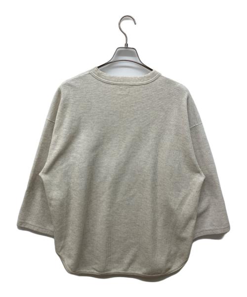 blurhms ROOTSTOCK（ブラームスルーツストック）blurhms ROOTSTOCK (ブラームスルーツストック) Rough&Smooth Thermal Baseball Tee グレー サイズ:2の古着・服飾アイテム