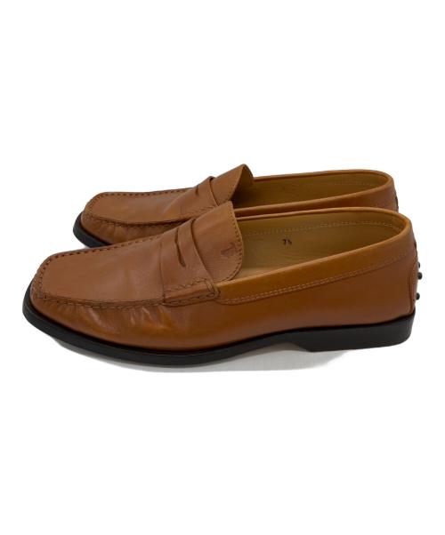 TOD'S（トッズ）TOD'S (トッズ) ペニーローファー ブラウン サイズ:7 1/2の古着・服飾アイテム