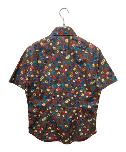 PAUL SMITH（ポールスミス）Paul Smith (ポールスミス) 半袖花柄シャツ ブラウン サイズ:Ｌの古着・服飾アイテム