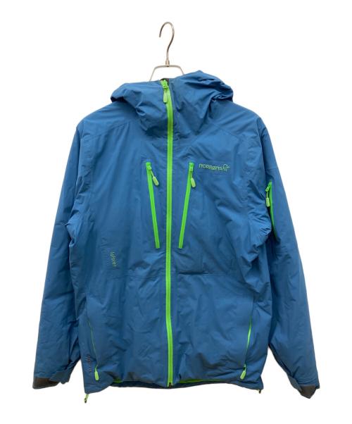 norrona（ノローナ）norrona (ノローナ) Gore-Tex PrimaLoft ジャケット ブルー×グリーン サイズ:Mの古着・服飾アイテム