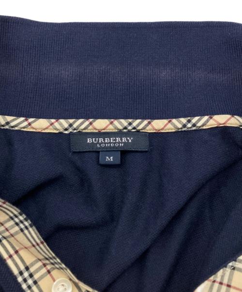 BURBERRY LONDON（バーバリーロンドン）BURBERRY LONDON (バーバリーロンドン) ポロシャツ ネイビー サイズ:Mの古着・服飾アイテム