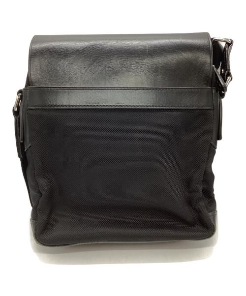 TUMI（トゥミ）TUMI (トゥミ) レザーナイロンショルダーバッグ ブラックの古着・服飾アイテム