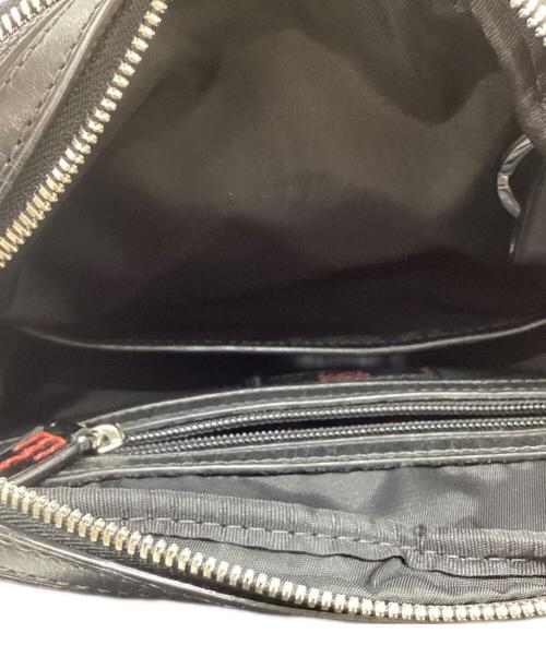 TUMI（トゥミ）TUMI (トゥミ) レザーナイロンショルダーバッグ ブラックの古着・服飾アイテム