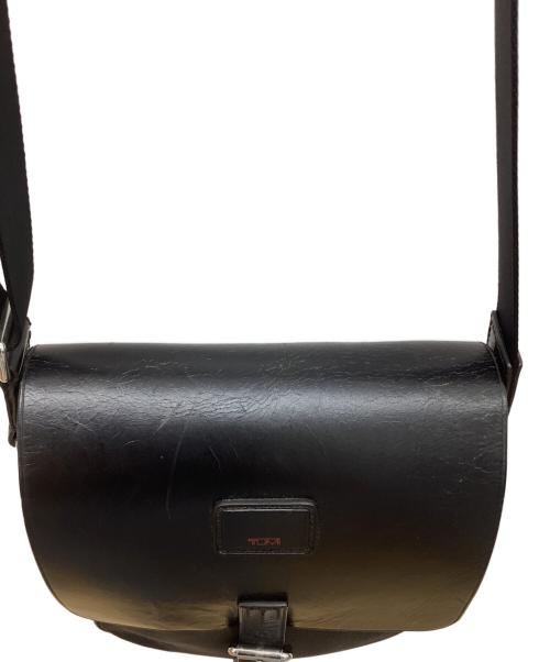TUMI（トゥミ）TUMI (トゥミ) レザーナイロンショルダーバッグ ブラックの古着・服飾アイテム