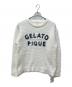 gelato pique (ジェラートピケ) パウダーロゴジャガードプルオーバー＆ロングパンツセット ホワイト サイズ:FREE 未使用品：6000円