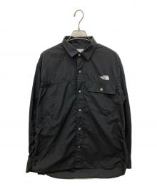 THE NORTH FACE（ザ ノース フェイス）の古着「L/S Nuptse Shirt（ロングスリーブ ヌプシ シャツ）」｜ブラック