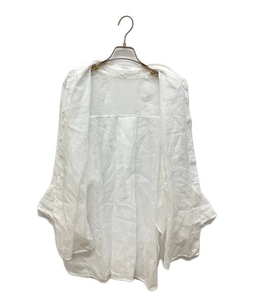 Adam et Rope（アダム エ ロペ）Adam et Rope (アダム エ ロペ) ラミードルマンスリーブシャツ ホワイト サイズ:FREEの古着・服飾アイテム