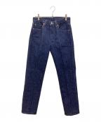 LEVI'Sリーバイス）の古着「84年製 501-0119ヒッコリーパンツ　センタークリース加工　デニムパンツ」｜インディゴ