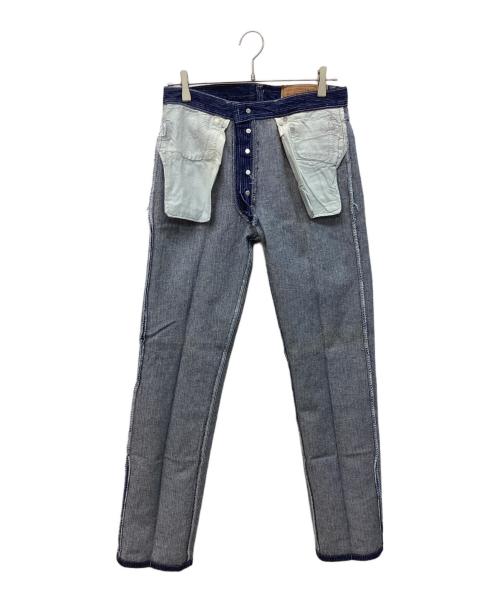 LEVI'S（リーバイス）LEVI'S (リーバイス) 84年製 501-0119ヒッコリーパンツ　センタークリース加工　デニムパンツ インディゴ サイズ:Ｗ30×Ｌ34 未使用品の古着・服飾アイテム