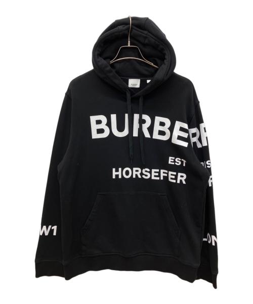 BURBERRY（バーバリー）BURBERRY (バーバリー) POULTER HFH フーディー スウェットパーカー ブラック サイズ:Lの古着・服飾アイテム
