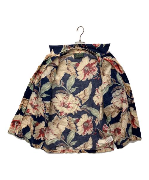 RALPH LAUREN COUNTRY（ラルフローレンカントリー）RALPH LAUREN COUNTRY (ラルフローレンカントリー) アロハシャツ ネイビー サイズ:11の古着・服飾アイテム