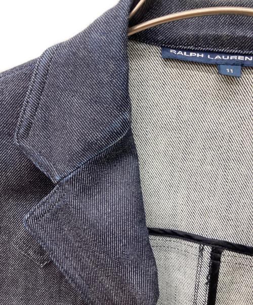 RALPH LAUREN SPORT（ラルフローレン スポーツ）RALPH LAUREN SPORT (ラルフローレン スポーツ) デニムテーラードジャケット インディゴ サイズ:11の古着・服飾アイテム