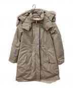 WOOLRICH×UNITED ARROWSウールリッチ×ユナイテッドアローズ）の古着「別注BOW BRIDGE ラビットファー ダウンコート」｜ベージュ