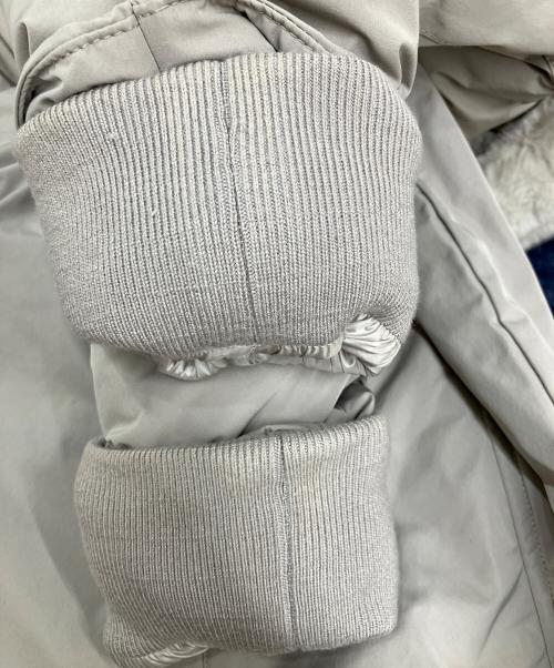 WOOLRICH（ウールリッチ）WOOLRICH (ウールリッチ) UNITED ARROWS (ユナイテッドアローズ) 別注BOW BRIDGE ラビットファー ダウンコート ベージュ サイズ:Mの古着・服飾アイテム