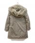 WOOLRICH (ウールリッチ) UNITED ARROWS (ユナイテッドアローズ) 別注BOW BRIDGE ラビットファー ダウンコート ベージュ サイズ:M：18000円