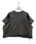 sacai（サカイ）の古着「Satin x Cotton Jersey T-Shirt」｜グレー