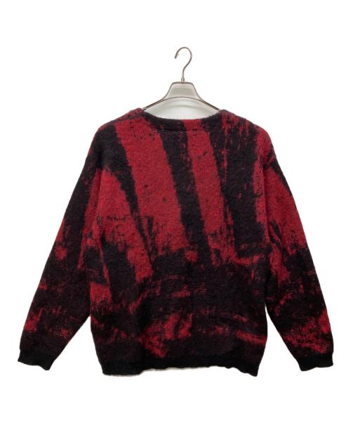 YOKE（ヨーク）YOKE (ヨーク) JACQUARD MOHAIR CARDIGAN レッド サイズ:3の古着・服飾アイテム