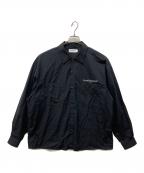 COOTIE PRODUCTIONSクーティープロダクツ）の古着「Broad L/S Work Shirt」｜ブラック