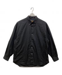 COOTIE PRODUCTIONS×BARACUTA（クーティープロダクツ×バラクータ）の古着「「EWP Oxford B.D. Shirts」 オックスフォードボタンダウンシャツ」｜ブラック
