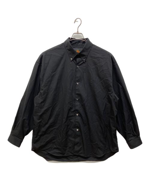 COOTIE PRODUCTIONS（クーティープロダクツ）COOTIE PRODUCTIONS (クーティープロダクツ) BARACUTA (バラクータ) 「EWP Oxford B.D. Shirts」 オックスフォードボタンダウンシャツ ブラック サイズ:Lの古着・服飾アイテム