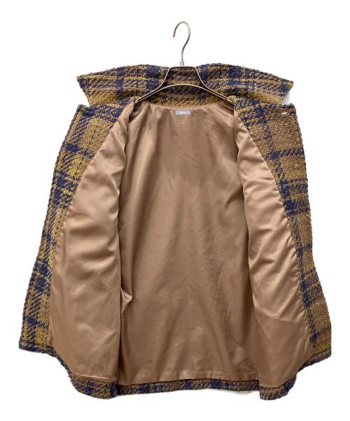 JOURNAL STANDARD relume（ジャーナルスタンダード レリューム）JOURNAL STANDARD relume (ジャーナルスタンダード レリューム) LOOP ツイードチェック CPO ブルゾン ブラウン サイズ:Lの古着・服飾アイテム