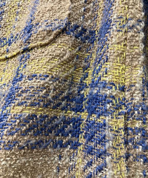 JOURNAL STANDARD relume（ジャーナルスタンダード レリューム）JOURNAL STANDARD relume (ジャーナルスタンダード レリューム) LOOP ツイードチェック CPO ブルゾン ブラウン サイズ:Lの古着・服飾アイテム