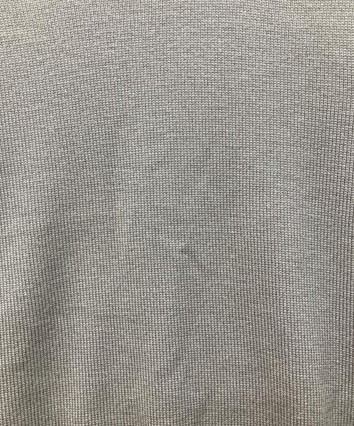 LOEFF（ロエフ）LOEFF (ロエフ) 9ゲージ フリンジ クルーネック ニットプルオーバー グレーの古着・服飾アイテム
