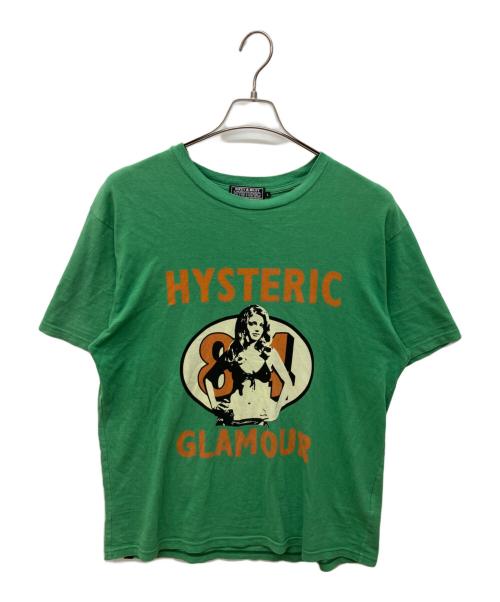 Hysteric Glamour（ヒステリックグラマー）Hysteric Glamour (ヒステリックグラマー) プリントTシャツ グリーン サイズ:Lの古着・服飾アイテム