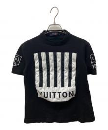 LOUIS VUITTON（ルイ ヴィトン）の古着「バーコードアンドアースニットTシャツ」｜ブラック