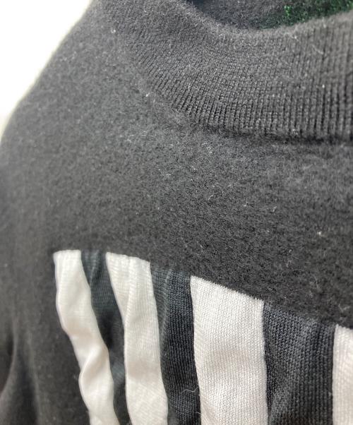 LOUIS VUITTON（ルイ ヴィトン）LOUIS VUITTON (ルイ ヴィトン) バーコードアンドアースニットTシャツ ブラック サイズ:Lの古着・服飾アイテム