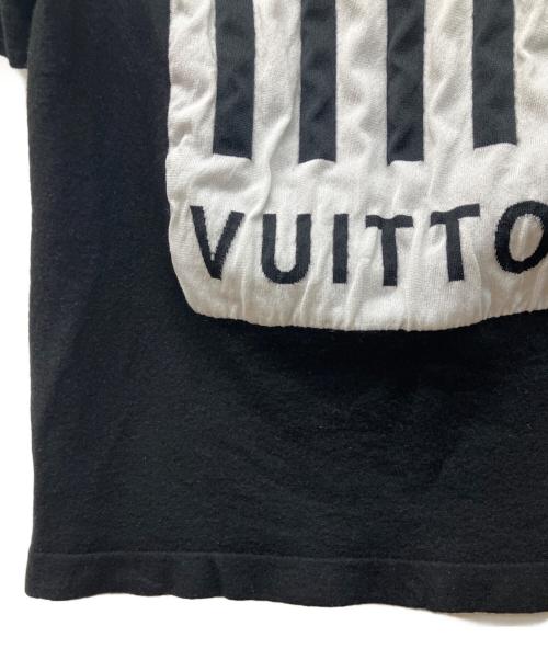 LOUIS VUITTON（ルイ ヴィトン）LOUIS VUITTON (ルイ ヴィトン) バーコードアンドアースニットTシャツ ブラック サイズ:Lの古着・服飾アイテム