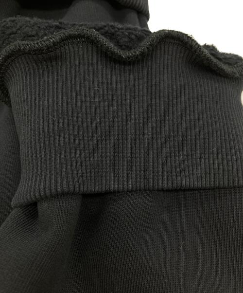 MM6 Maison Margiela（エムエムシックスメゾンマルジェラ）MM6 Maison Margiela (エムエムシックスメゾンマルジェラ) リバーシブル裏毛パーカーワンピース ブラック サイズ:Ｓの古着・服飾アイテム