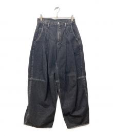 SHINYA KOZUKA（シンヤコズカ）の古着「Dameged Ordinary City Baggy」｜ブラック