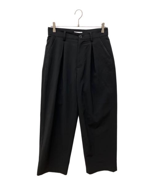 sayatomo（サヤトモ）SAYATOMO (サヤトモ) 2-Tack Wide Slacks ブラック サイズ:1の古着・服飾アイテム