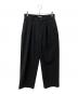 SAYATOMO（サヤトモ）の古着「2-Tack Wide Slacks」｜ブラック